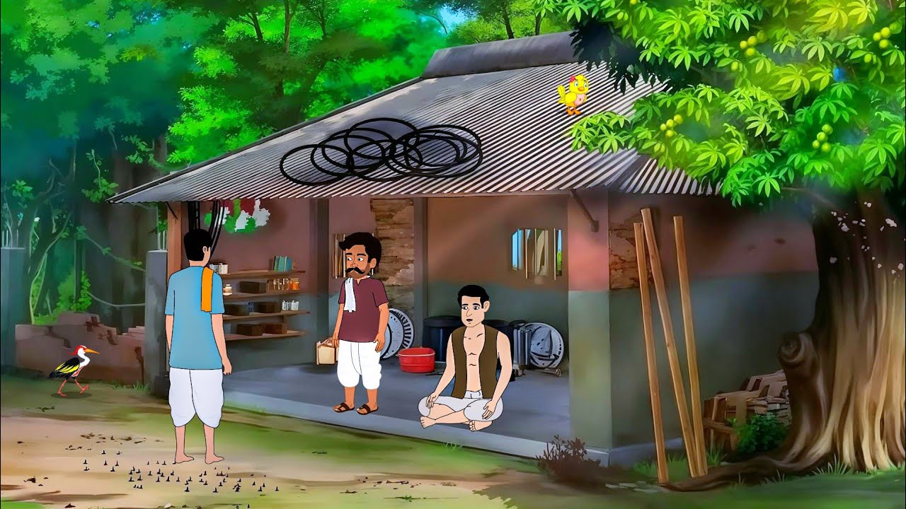 अपने नसीब का लिखा। Hindi cartoon village kahaniyan| Hindi animated cartoon moral stories.