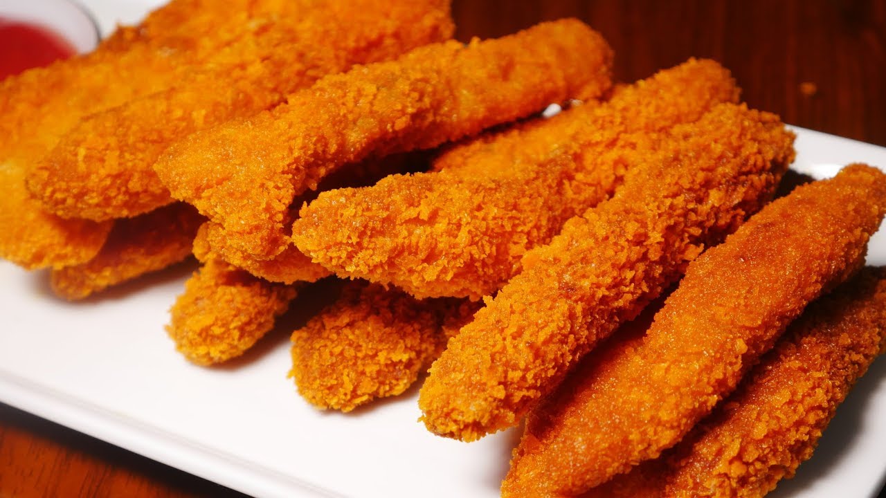 KFC স্টাইল  চিকেন স্ট্রিপ্স। চিকেন ফিঙ্গার। চিকেন টেন্ডার । KFC style Chicken Strips। Chicken Finger