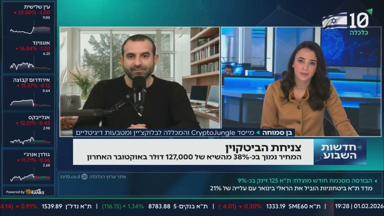 למה ביטקוין ירד מתחת ל-77,000 דולר - בן סמוחה בערוץ הכלכלה (10)