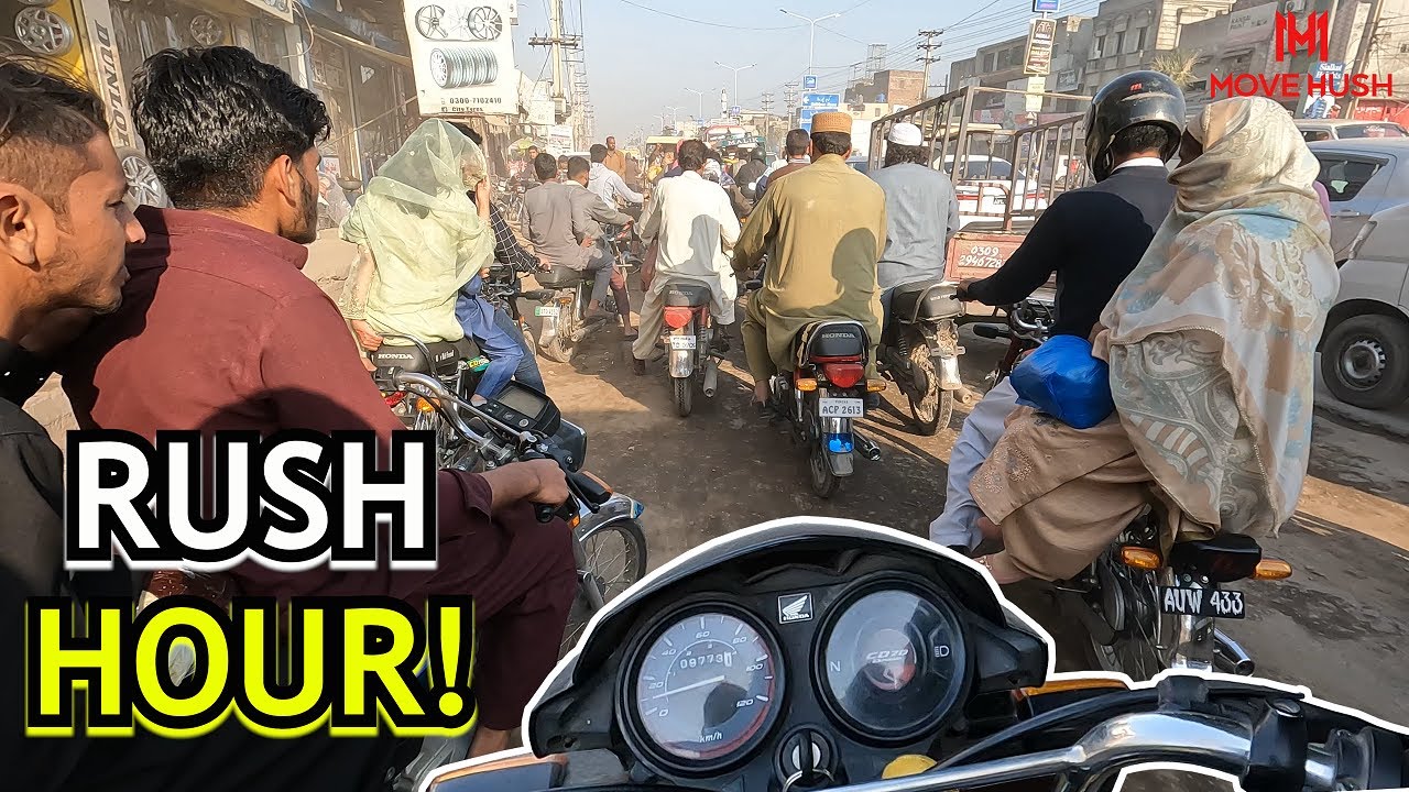 Bike Riding In CRAZY Pakistani TRAFFIC | POV Motorcycle Experience Sialkot Tour