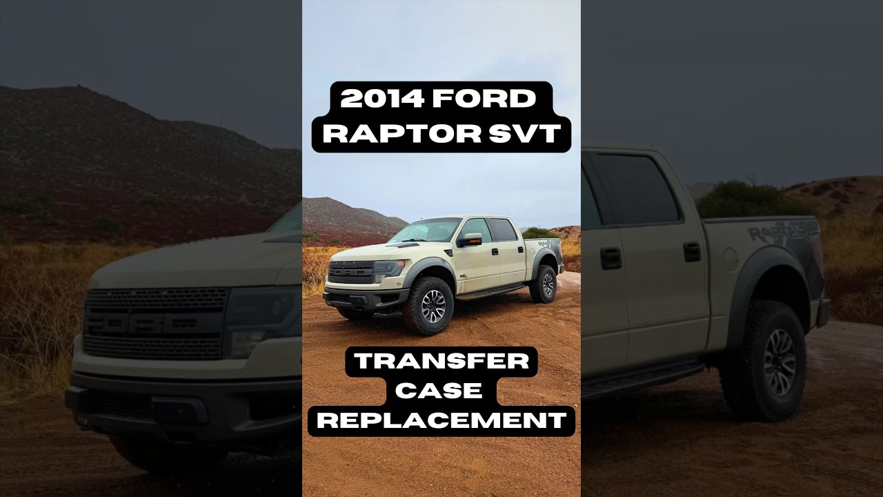 2014 Ford Raptor SVT Transfer Case Replacement #4x4 #fordraptor #mechanic