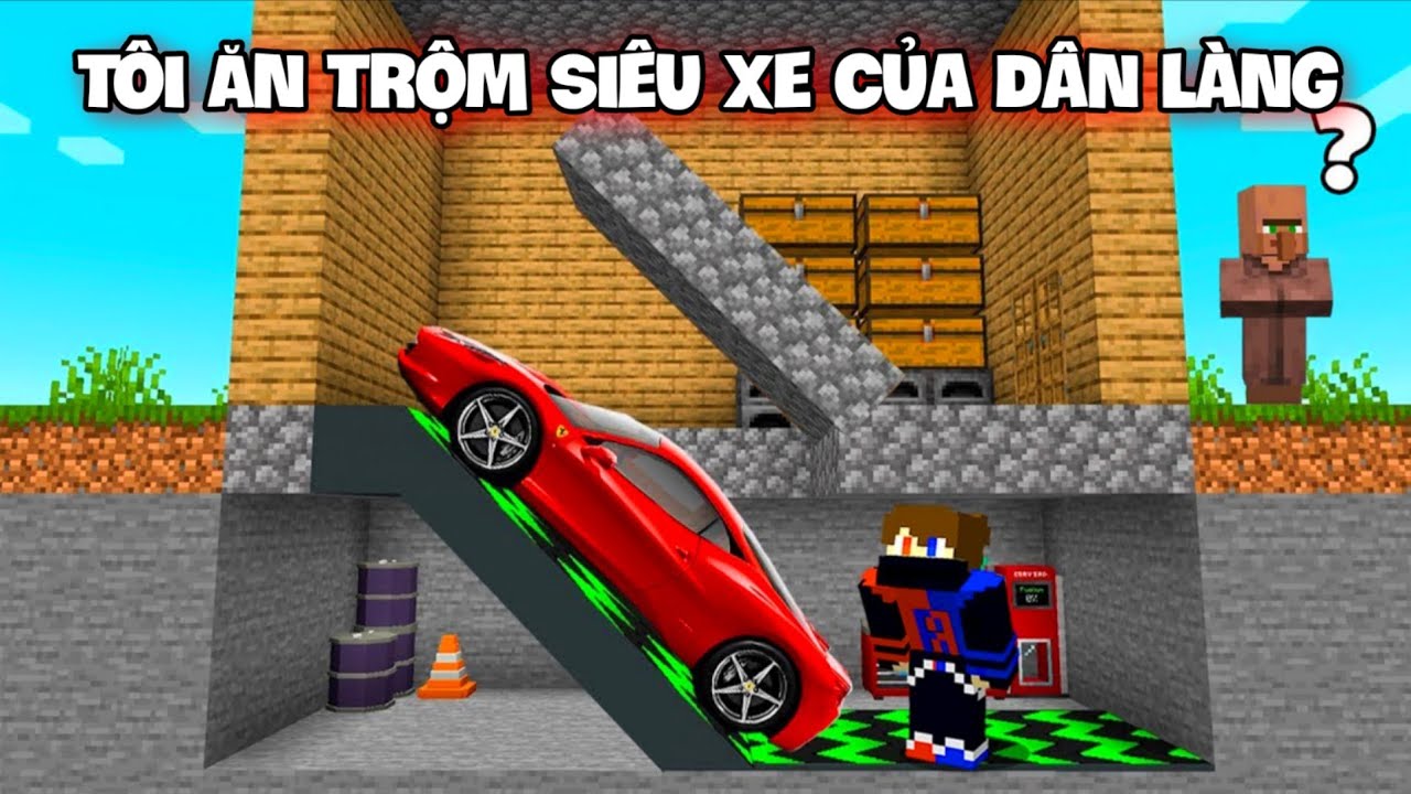 Tôi Thử 13 Cách Lấy Xe Của Dân Làng Trong Minecraft!