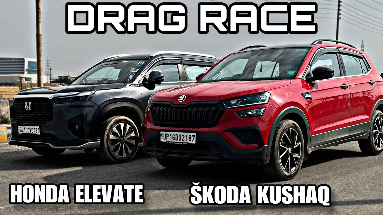 HONDA ELEVATE VS SKODA KUSHAQ DRAG RACE !
