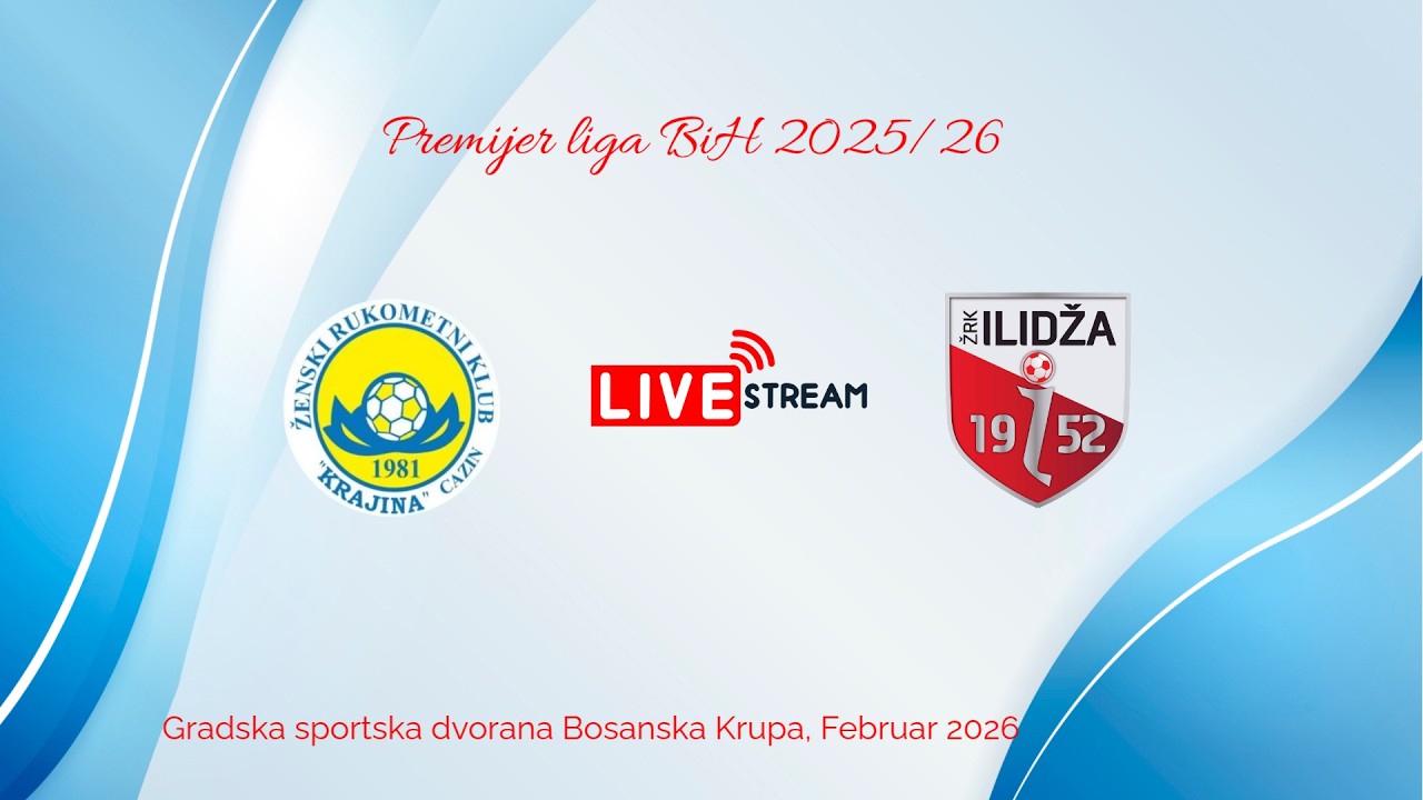 UŽIVO: ŽRK Krajina - ŽRK Ilidža - 12. kolo Premijer liga BiH ž,  2025/26