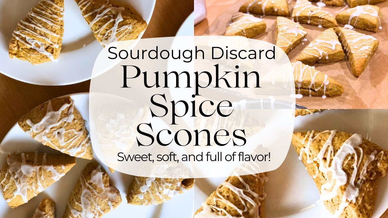 Sourdough Pumpkin Spice Scones with sourdough discard (how to freeze scones)