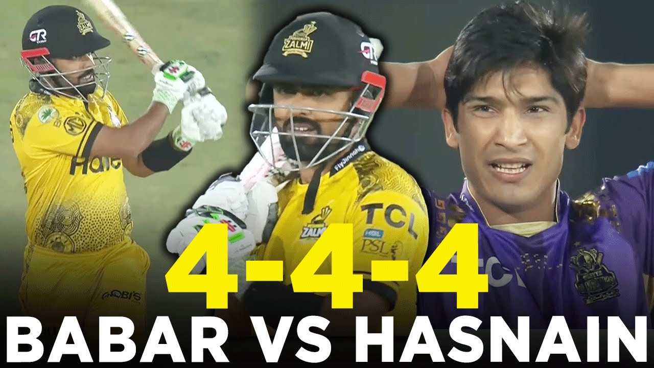PSL 9 | Babar Azam vs Mohammad Hasnain | Peshawar Zalmi vs Quetta Gladiators | Match 25 | M1Z2A