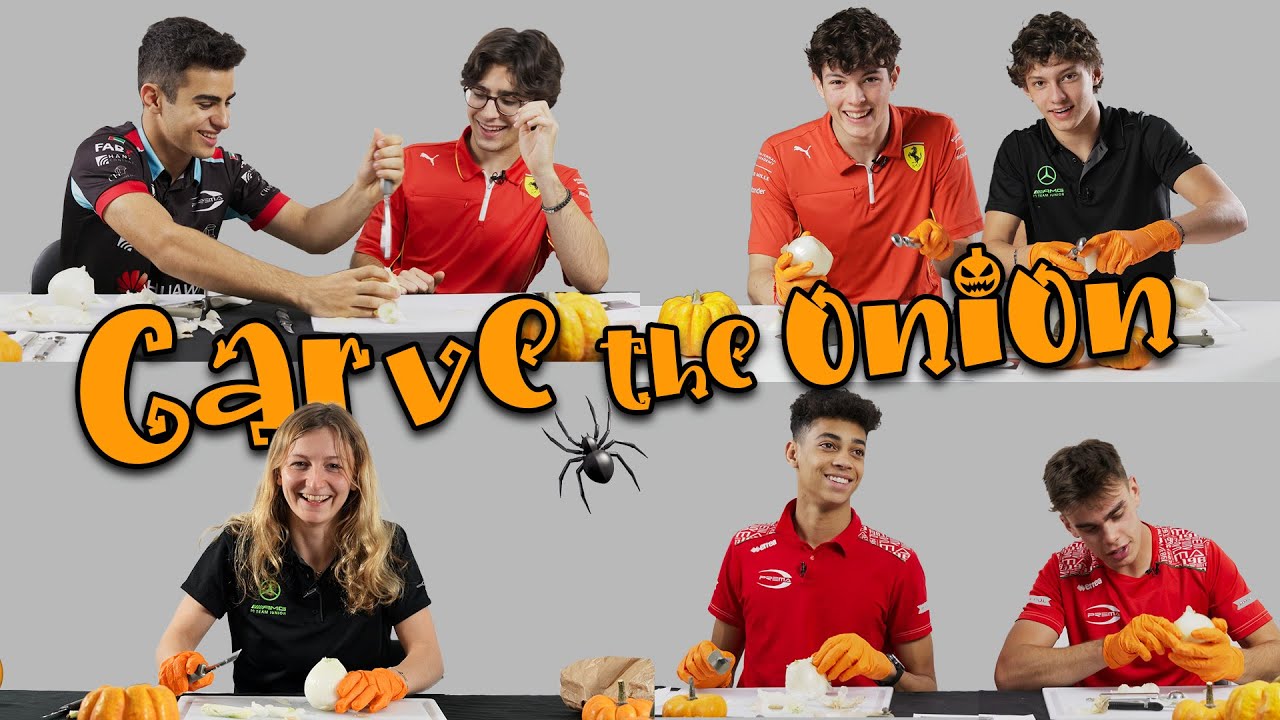 Carve the onion 🕷️The spookiest halloween tradition 🎃
