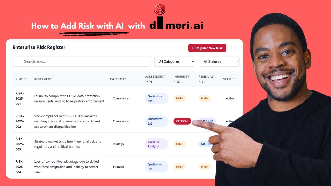 How to Add a Risk Using AI in Dimeri.ai