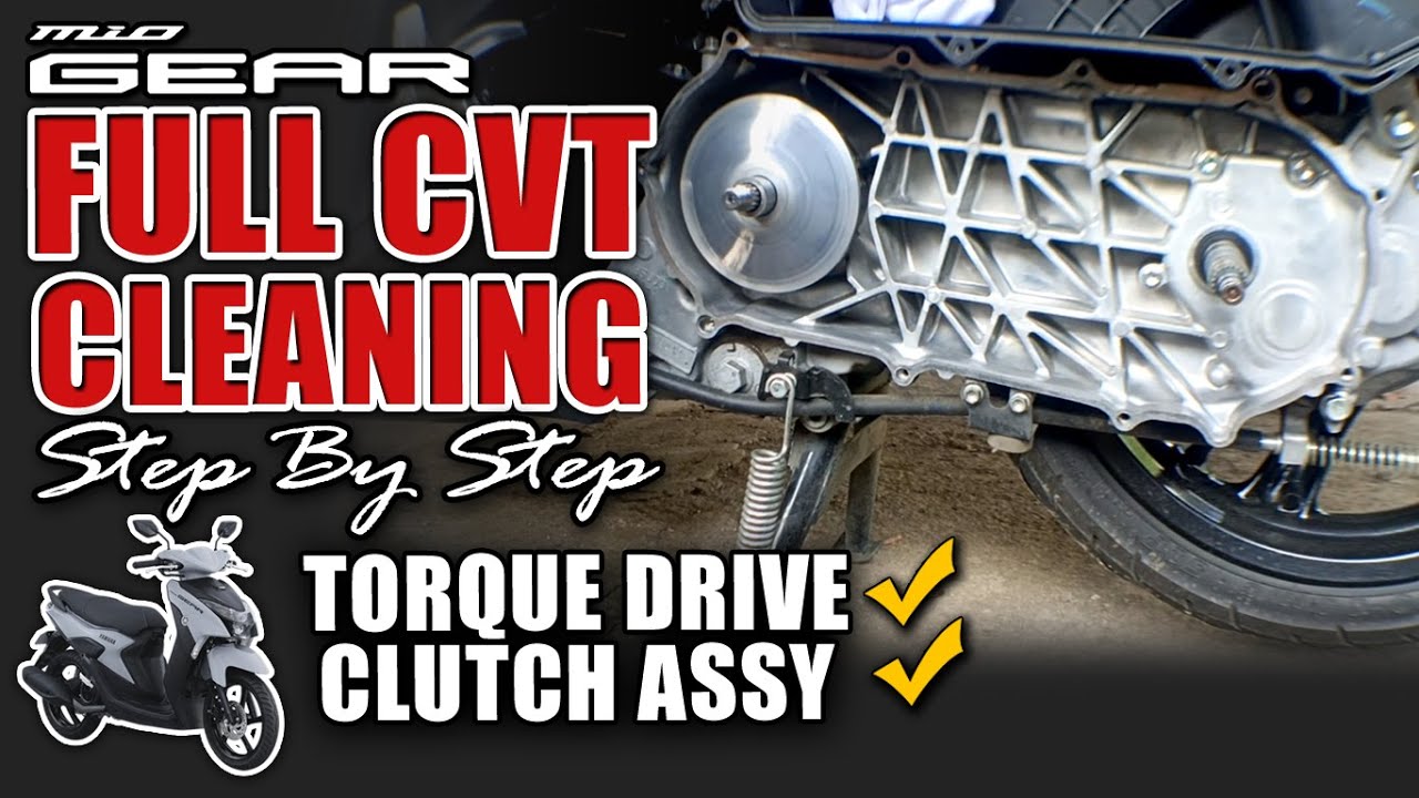 Mio Gear FULL CVT CLEANING Step By Step #miogear  #miogearcvt