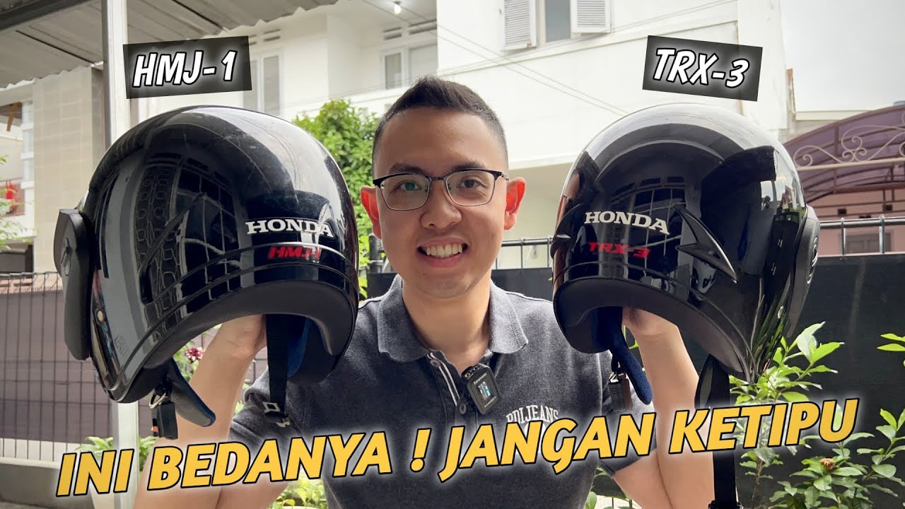 PERBEDAAN HELM HONDA TRX-3 DAN HMJ-1 | HELM HONDA ORIGINAL