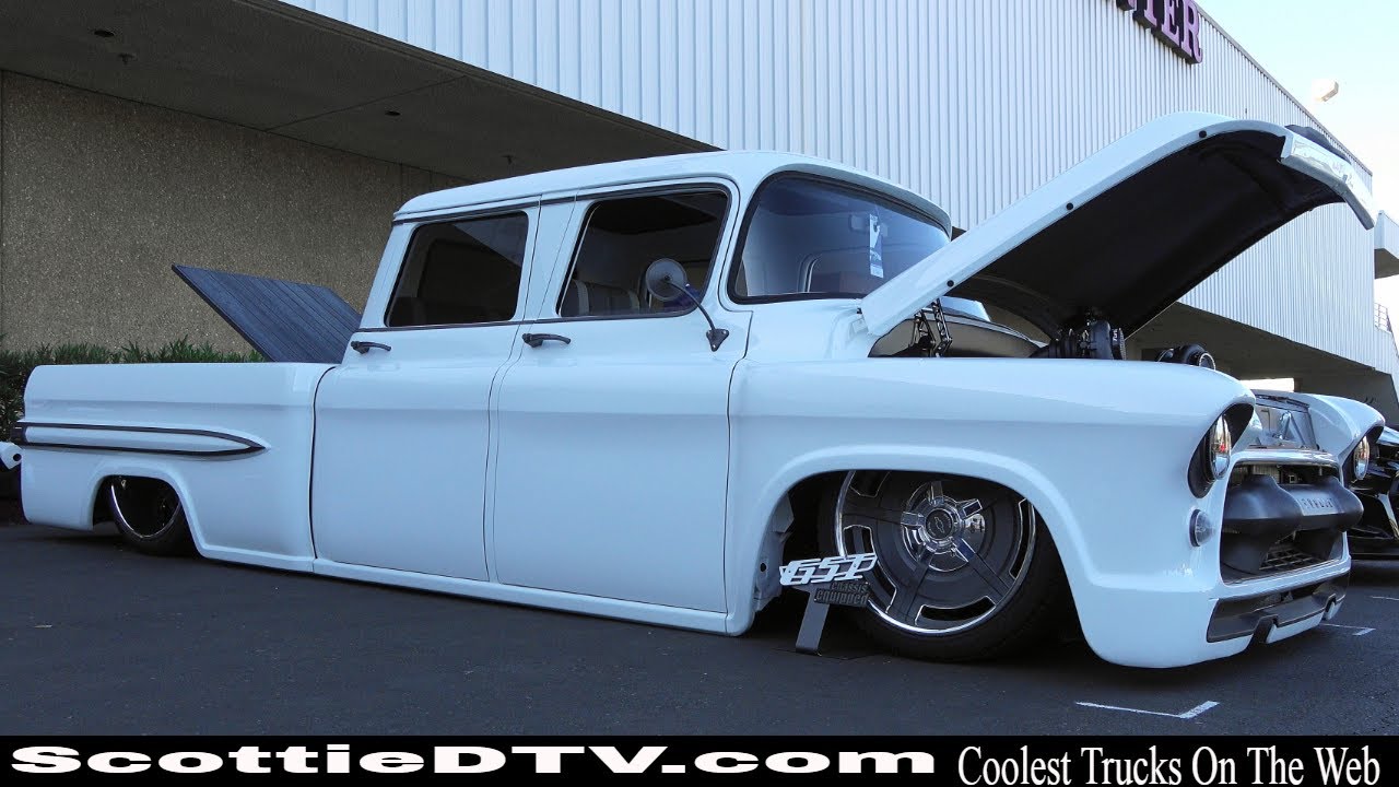 1955 Chevrolet Crew Cab Street Truck 2019 SEMA Show