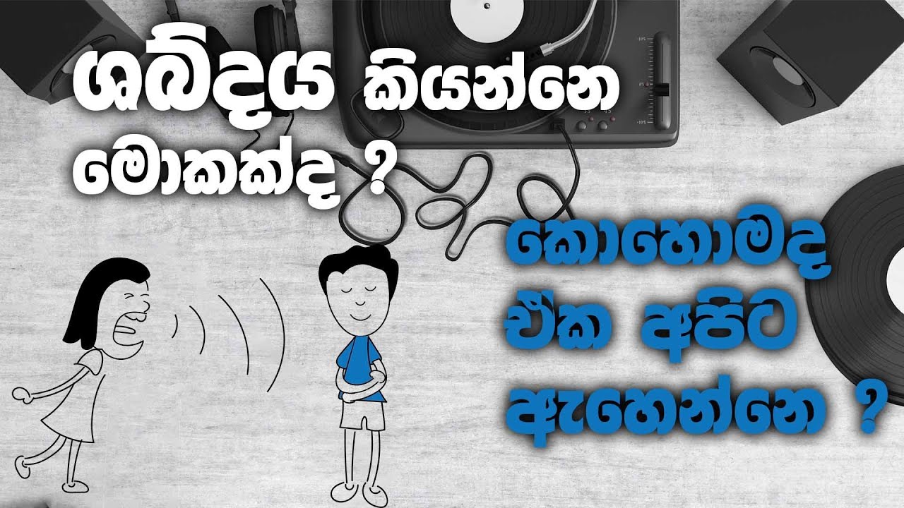 ශබ්දය කියන්නේ මොකක්ද ?