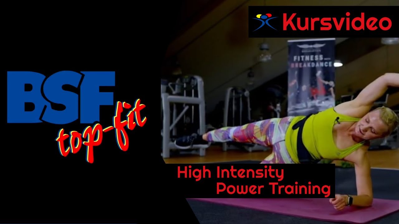 High Intensity Power Training / Bauch Beine Po Online-Kurs • BSF topfit