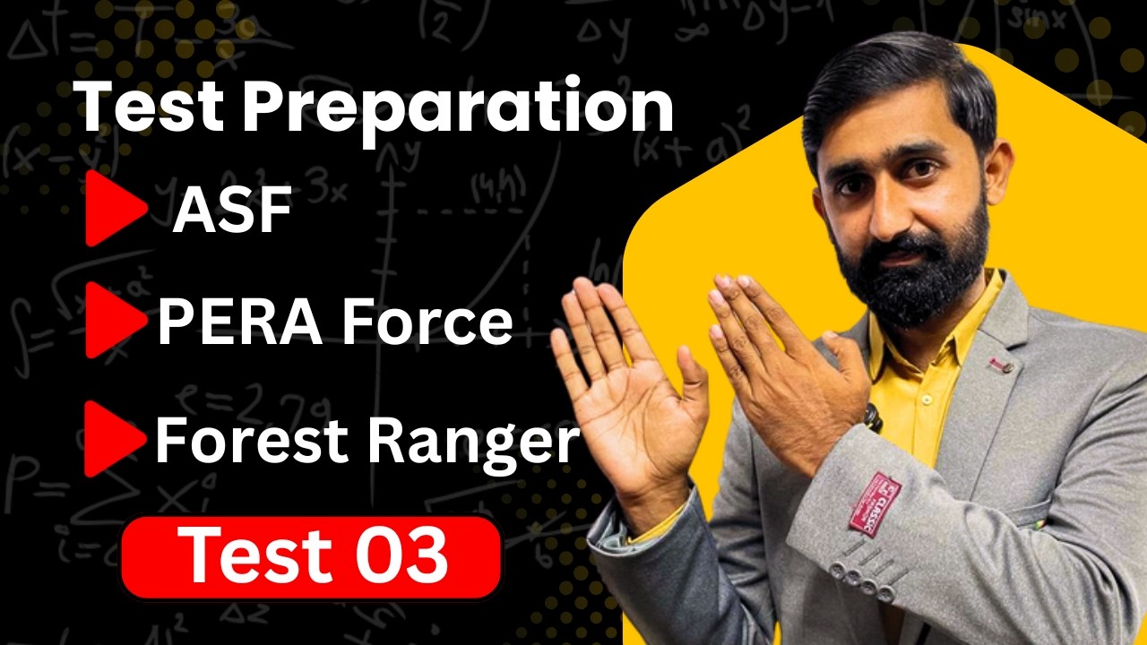 ASF | ANF | PERA | Punjab Police | Forest Ranger Test Preparation Class 3 And Pera acts