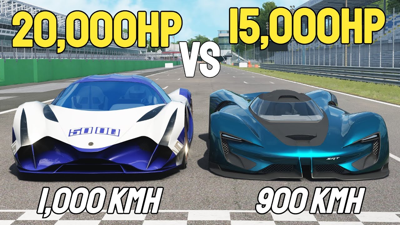 15,000HP SRT Tomahawk VS 20,000HP Devel Sixteen RACE