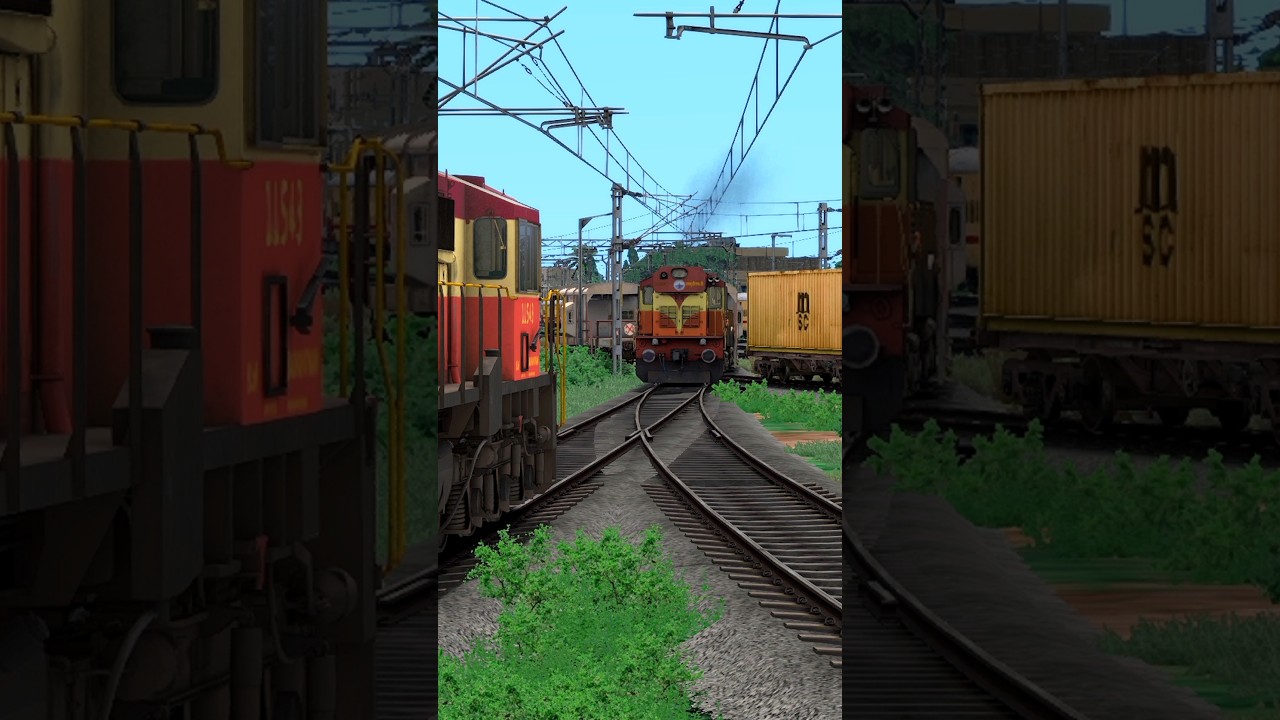 Train Simulator Game, WDM3D Loco Shunting BVCM Guard Van, Train Game #train #traingame #railroad