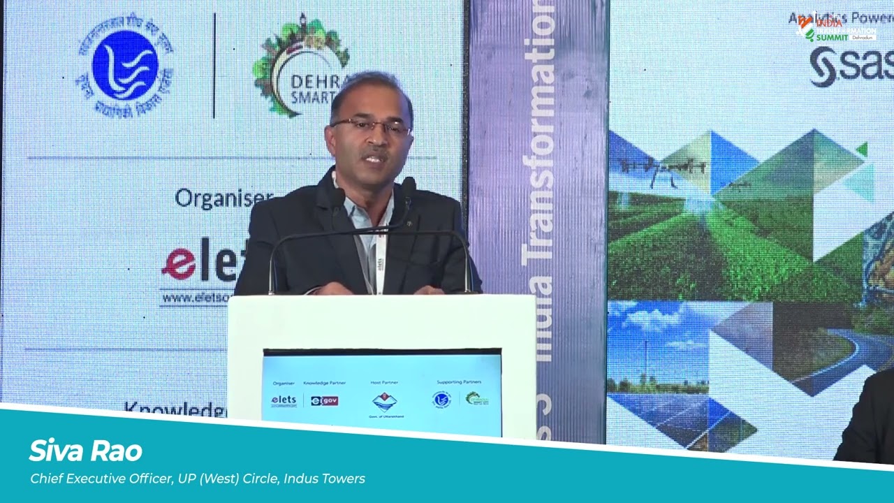Technology Presentation: Siva Rao, Chief Executive Officer, UP (West) Circle, Indus Towers
