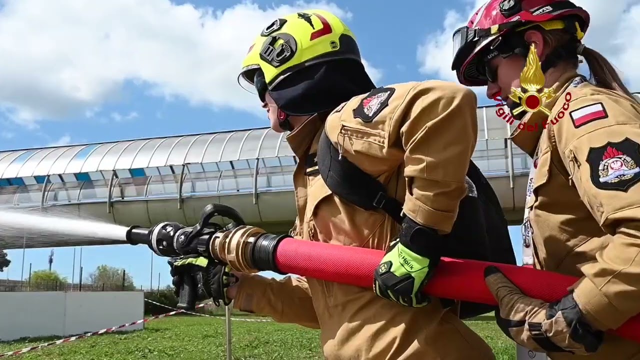 ROMA 2023 – SECONDO GIORNO DI ESERCITAZIONI DEI VIGILI DEL FUOCO ALLA FIERA DI ROMA