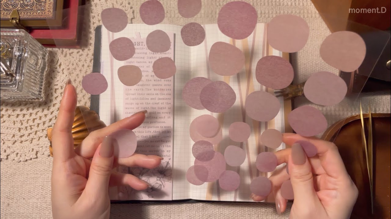 ASMR 봄으로 가는 길목🌸 다이어리 꾸미기 Aesthetic Art Journaling #scrapbooking #papertherapy #コラージュ #collage 다꾸