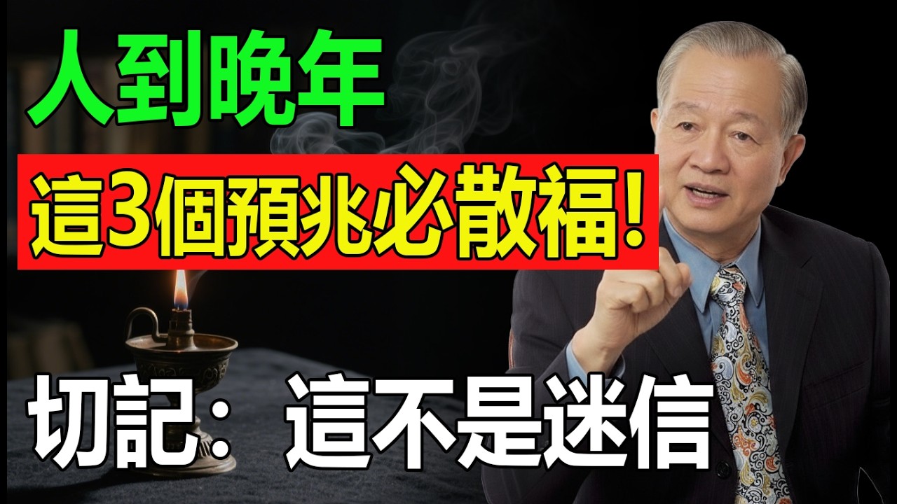 人到晚年，身上出現這「3個預兆」，是老天在收回你的福報！趕緊補救，晚年必順。切記：這不是迷信！