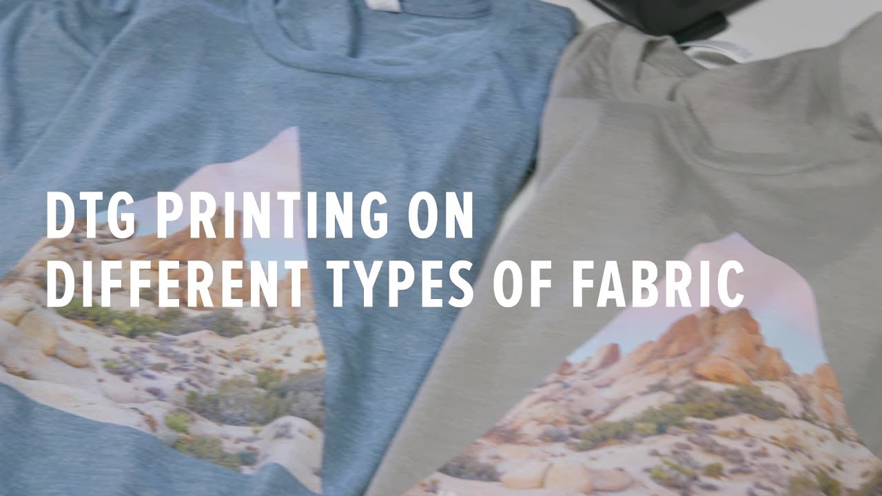DTG Printing Shirts -- Direct-to-Garment Printing on Different Types of Fabric