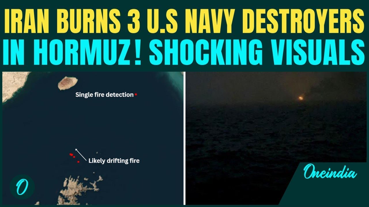 Американские военные корабли горят после крупной атаки Ирана? Жуткое изображение НАСА показывает ...