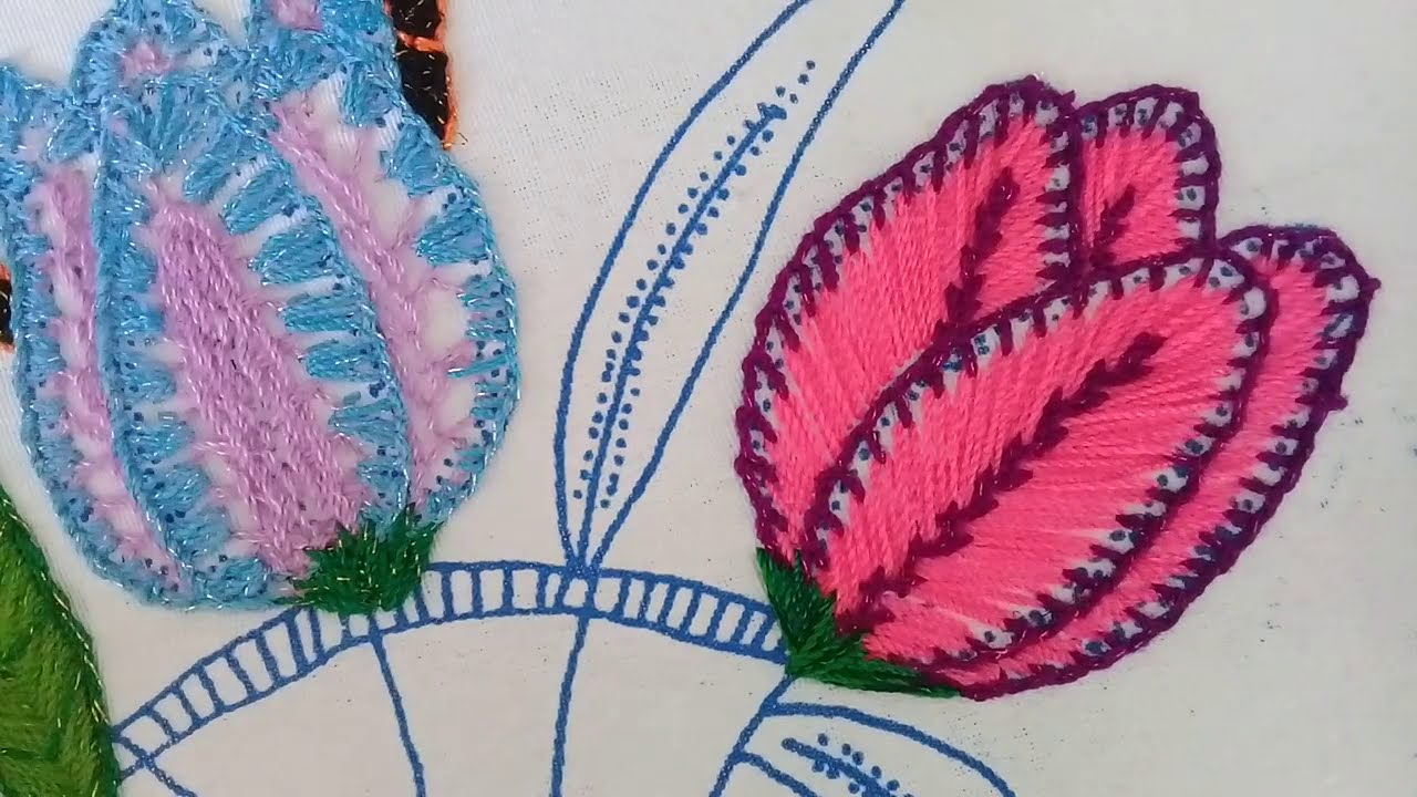 Как ВЫШИТЬ Тюльпан🌷#3