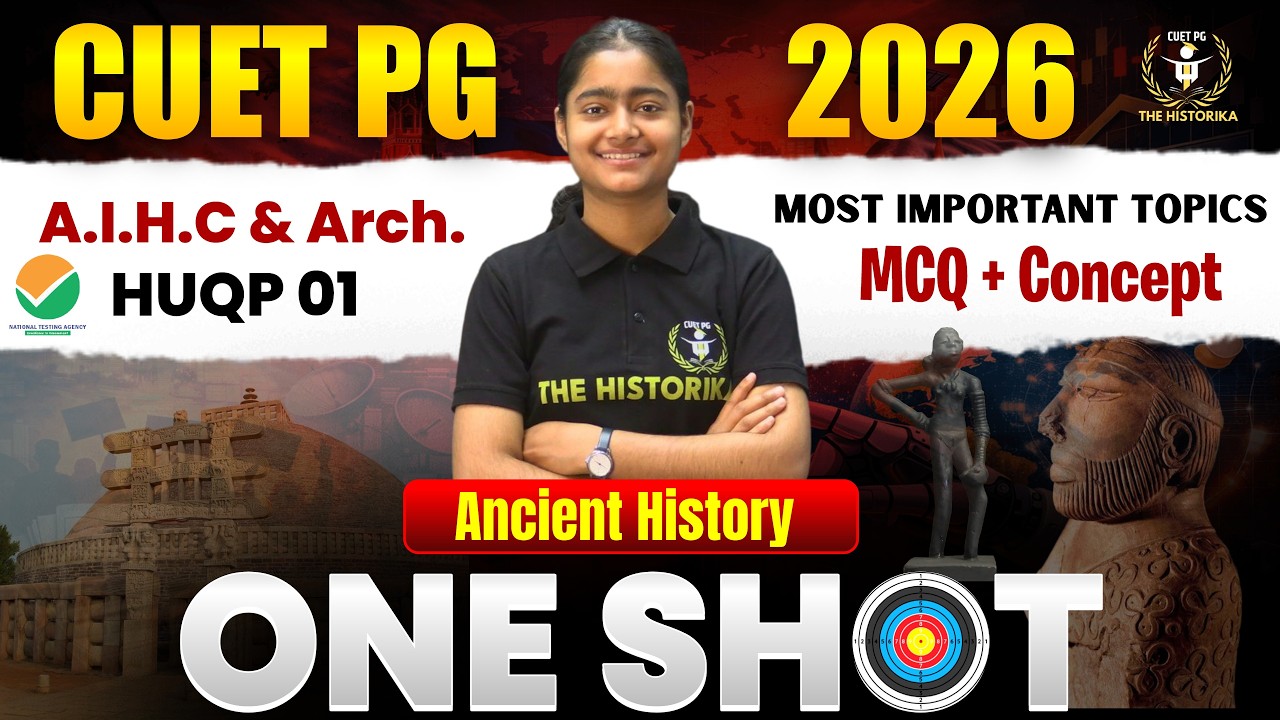 CUET PG 2026 AIHC And Arch. | HUQP 01 | Most Important Topics With MCQs & Concept | By Sakshi Ma'am