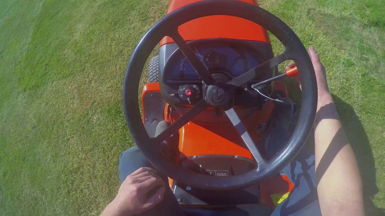 GoPro - Kubota G23-11 diesel ride on mower for sale
