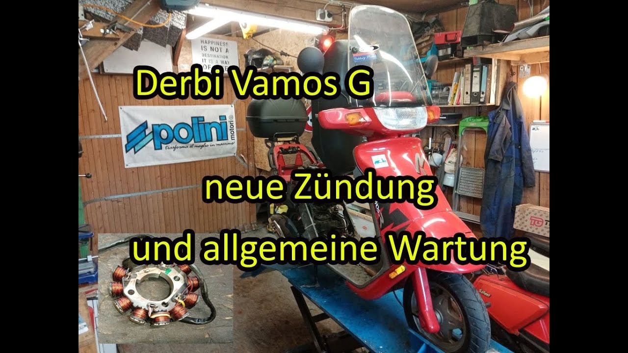 Derbi Vamos G | neue Zündung und allgemeine Wartung | Teil 2