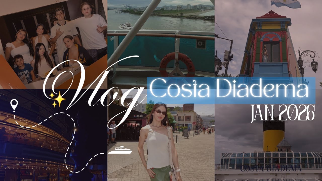 COSTA DIADEMA ⚓️ viagem em família | Santos, Buenos Aires e Montevideo