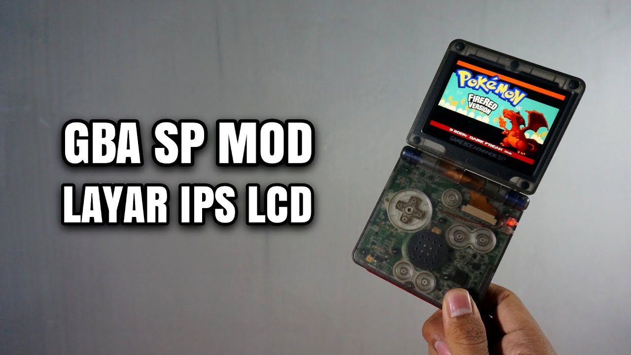 Beli konsol jadul hasil mod , Gameboy Advance Sp mod ips screen