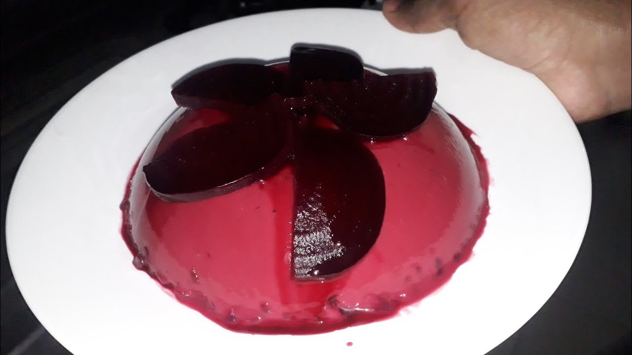 Gelatina de remolacha receta-como hacer postre fitness