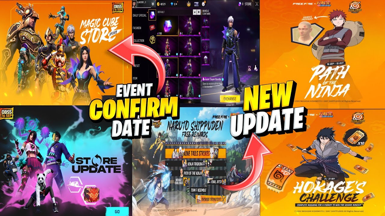 Magic Cube Store Update 🤯🥳 NEW NARUTO FREE REWARDS?! Event Calendar + Triple Store & Next Gold Vault