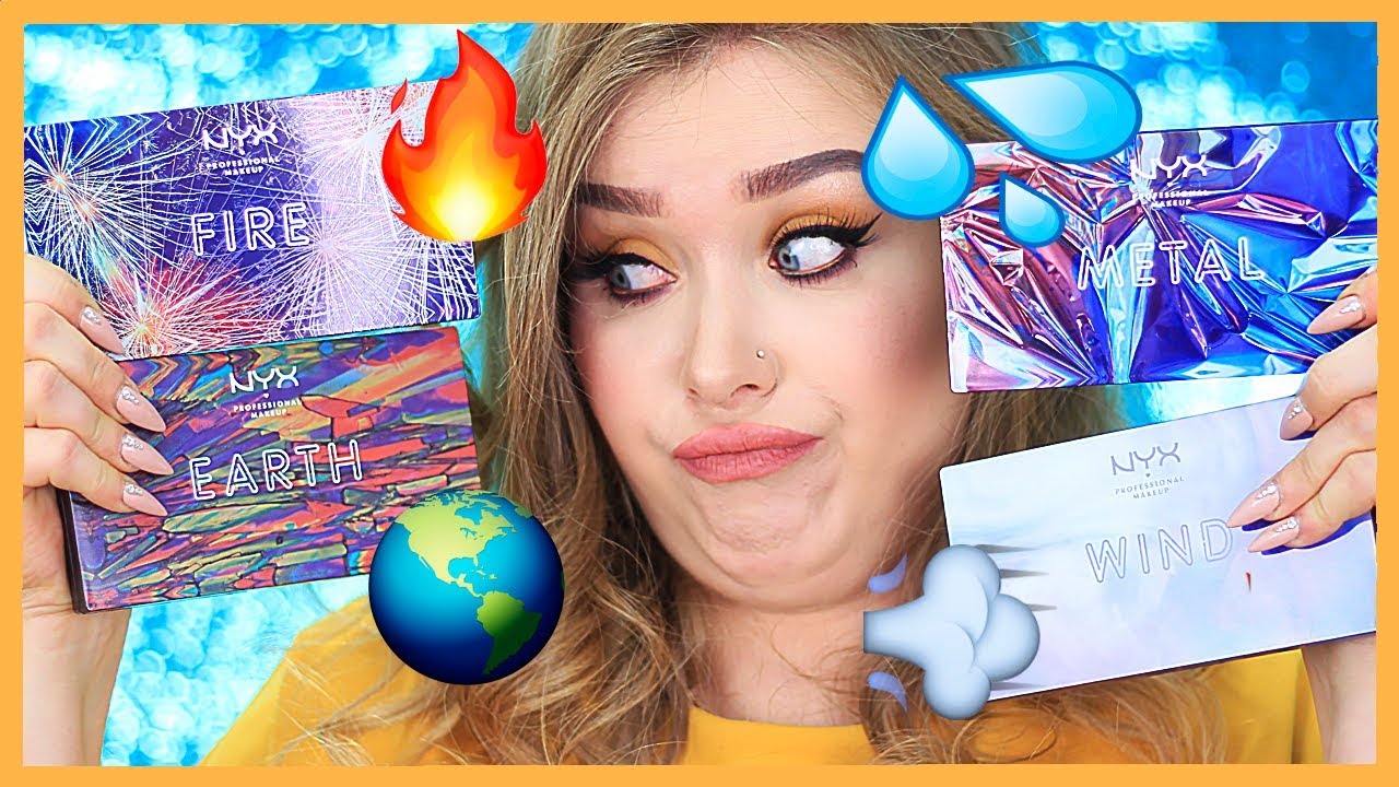 Палетки ЭЛЕМЕНТЫ от NYX 💦 🔥 💨 🌏  I Няшка или говняшка?!