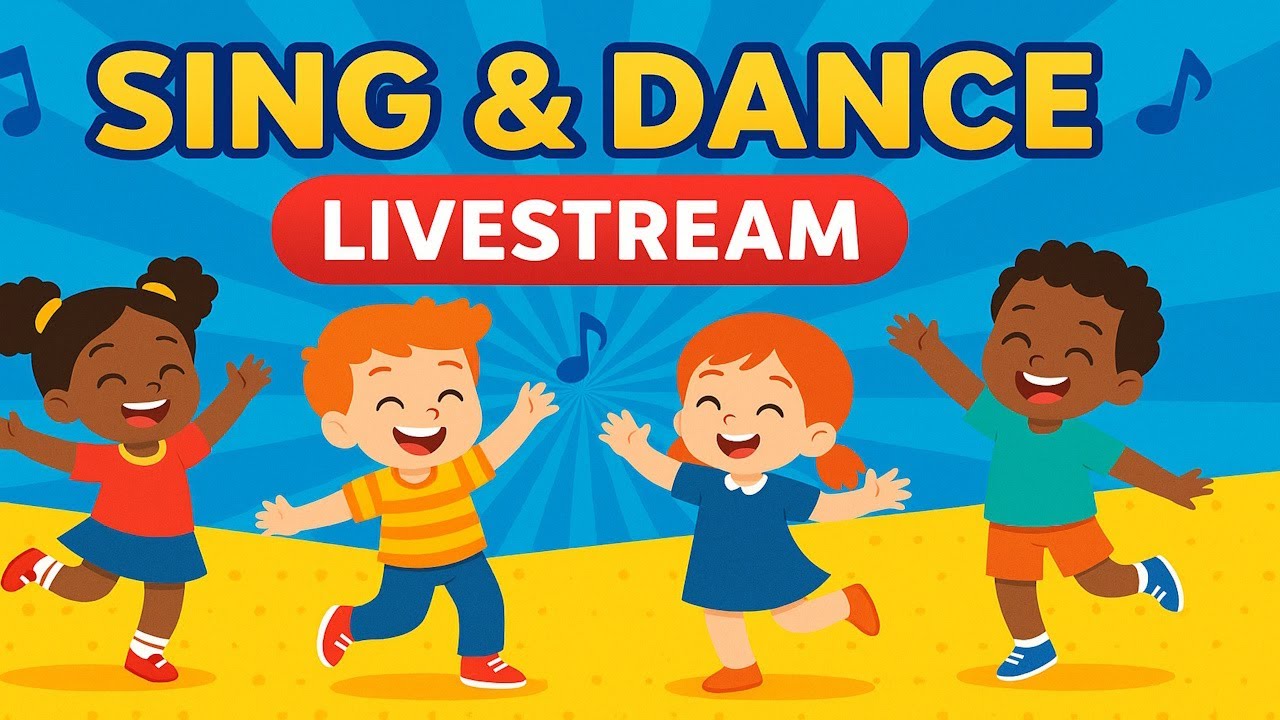 🎵 Kinderlieder Livestream | Tanzen, Singen & Spa&szlig; mit CloudKids