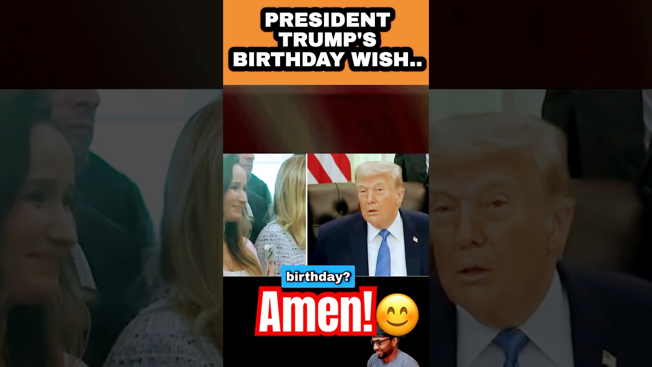 Пожелание Трампа на день рождения!😊