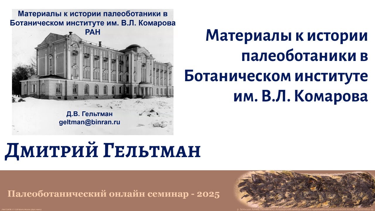 Гельтман Д.В. - Материалы к истории палеоботаники в БИН РАН
