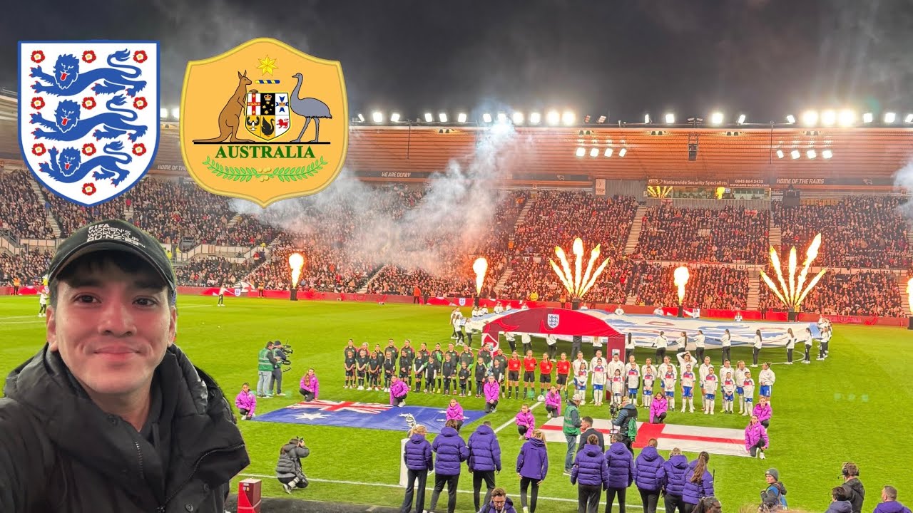 I went to England vs Australia match at Pride Park Stadium!