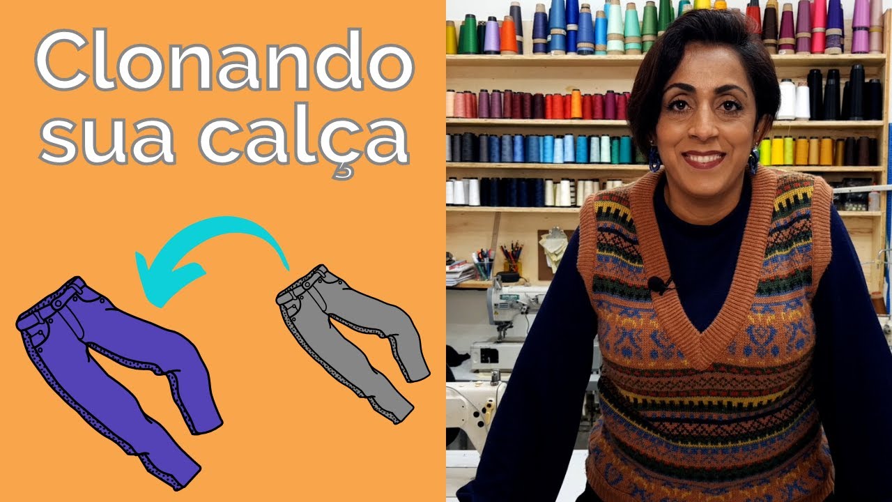 COMO TIRAR O MOLDE DE UMA CALÇA PRONTA