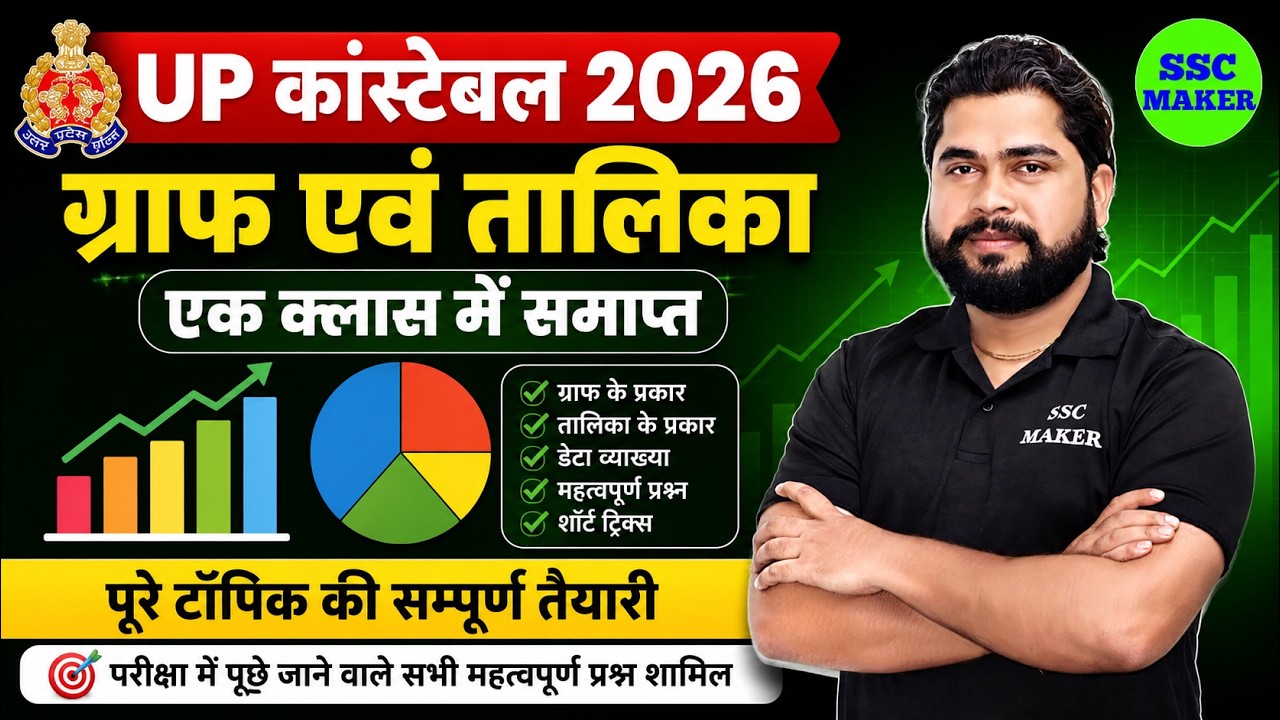 UP Police 2026 | Graph & Table Complete Chapter in One Class | ग्राफ एवं तालिका | SSC MAKER
