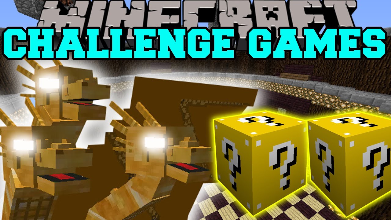 Minecraft: KING GHIDORAH CHALLENGE GAMES - Lucky Block Mod - Modded Mini-Game