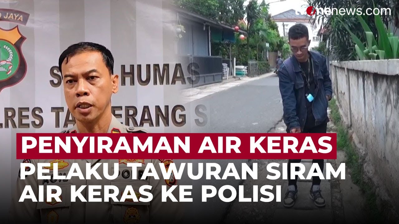 Nahas! Ingin Bubarkan Tawuran, Polisi Ciputat Disiram Air Keras di Mata | OneNews Update