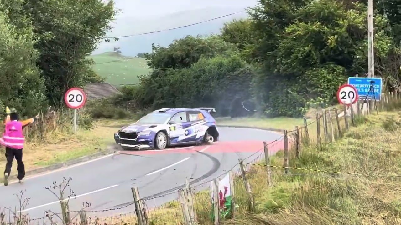 Rali Ceredigion 2024 - SS12 Philip Allen crash
