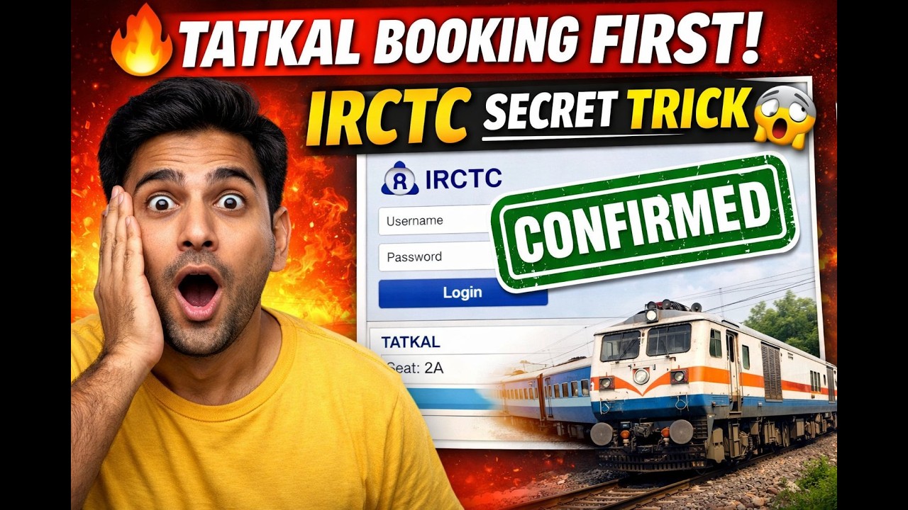 Tatkal Mein Sabse Pehle Ticket Kaise Book Kare? 🚆 IRCTC Secret Trick 2026