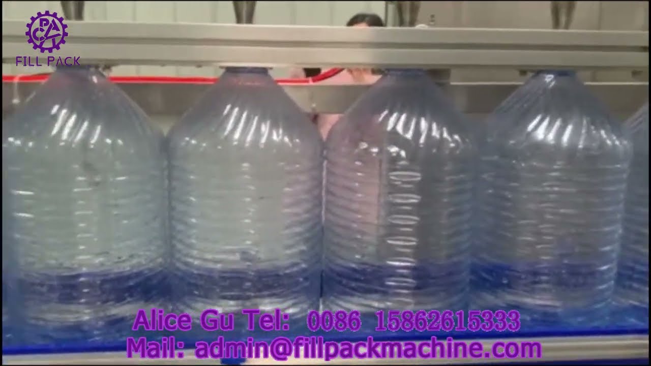 2032 J11 Iraq Large Barrel Water Three-in-One Straight-Line Filling, Labeling, Sleeve Labeling, and