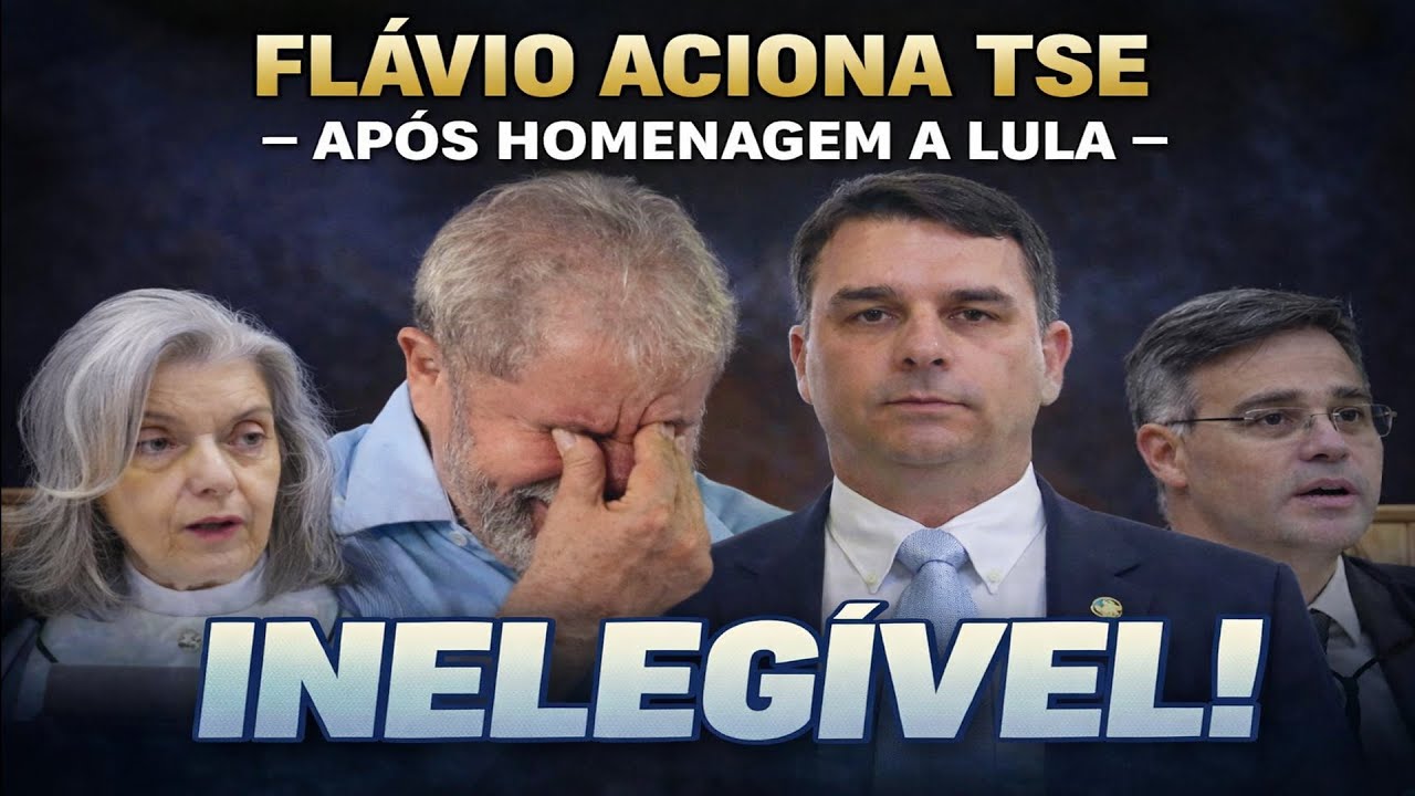 FLÁVIO ACIONA TSE APÓS HOMENAGEM A LULA - INELEGÍVEL