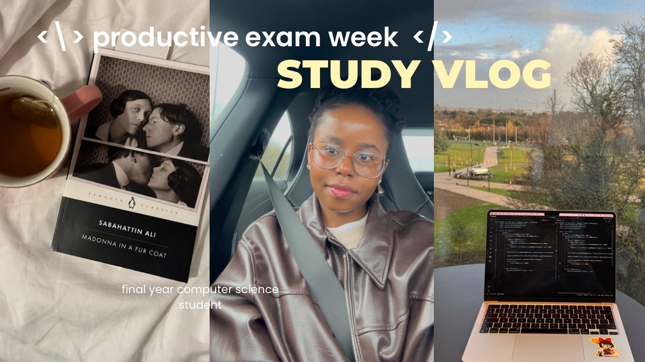 final year diaries | productive exam week in my life,  final year compsci student