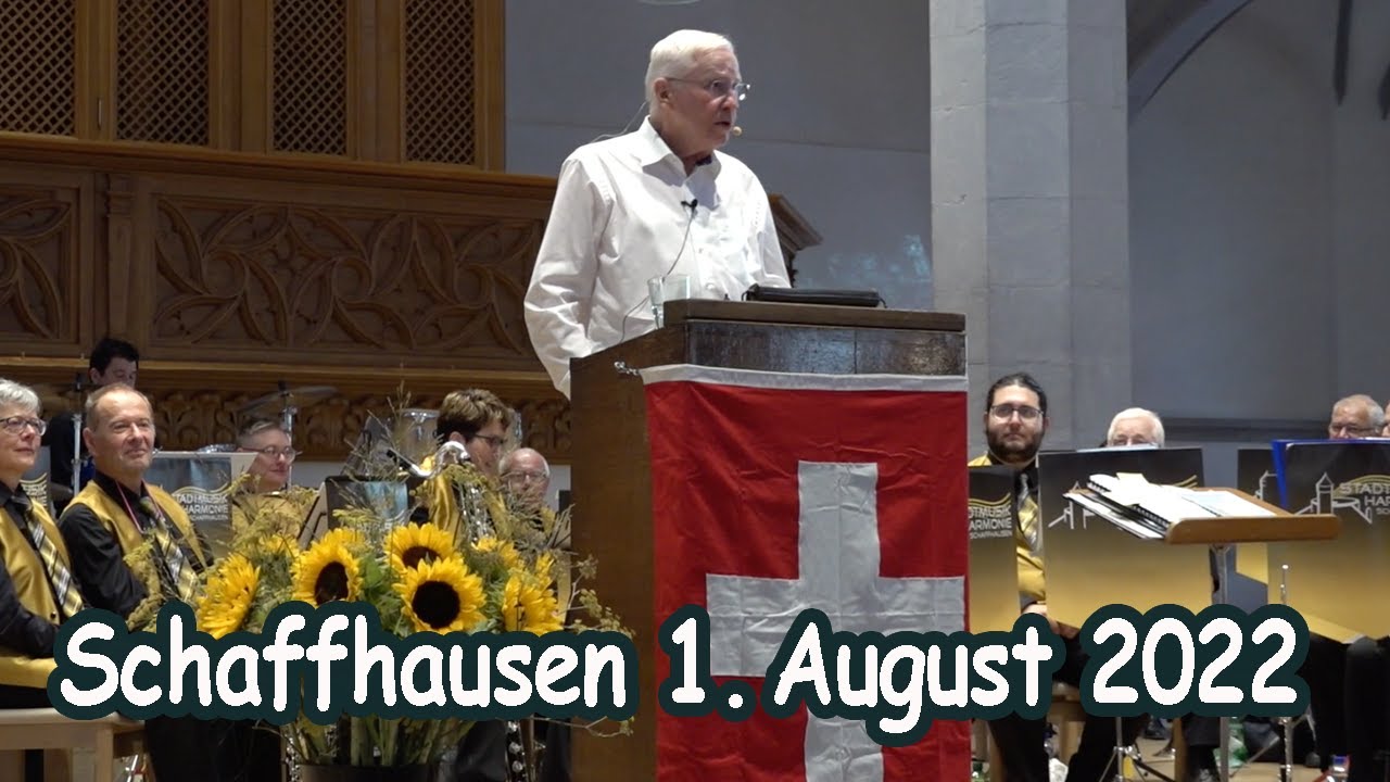 1. August-Rede von Alt-Bundesrat Christoph Blocher am 1.8.2022 in Schaffhausen