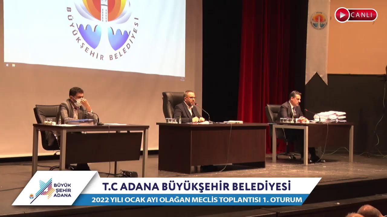 CANLI | Adana Büyükşehir Belediyesi 2022 Yılı Ocak Ayı Olağan Meclis Toplantısı 1. Oturum